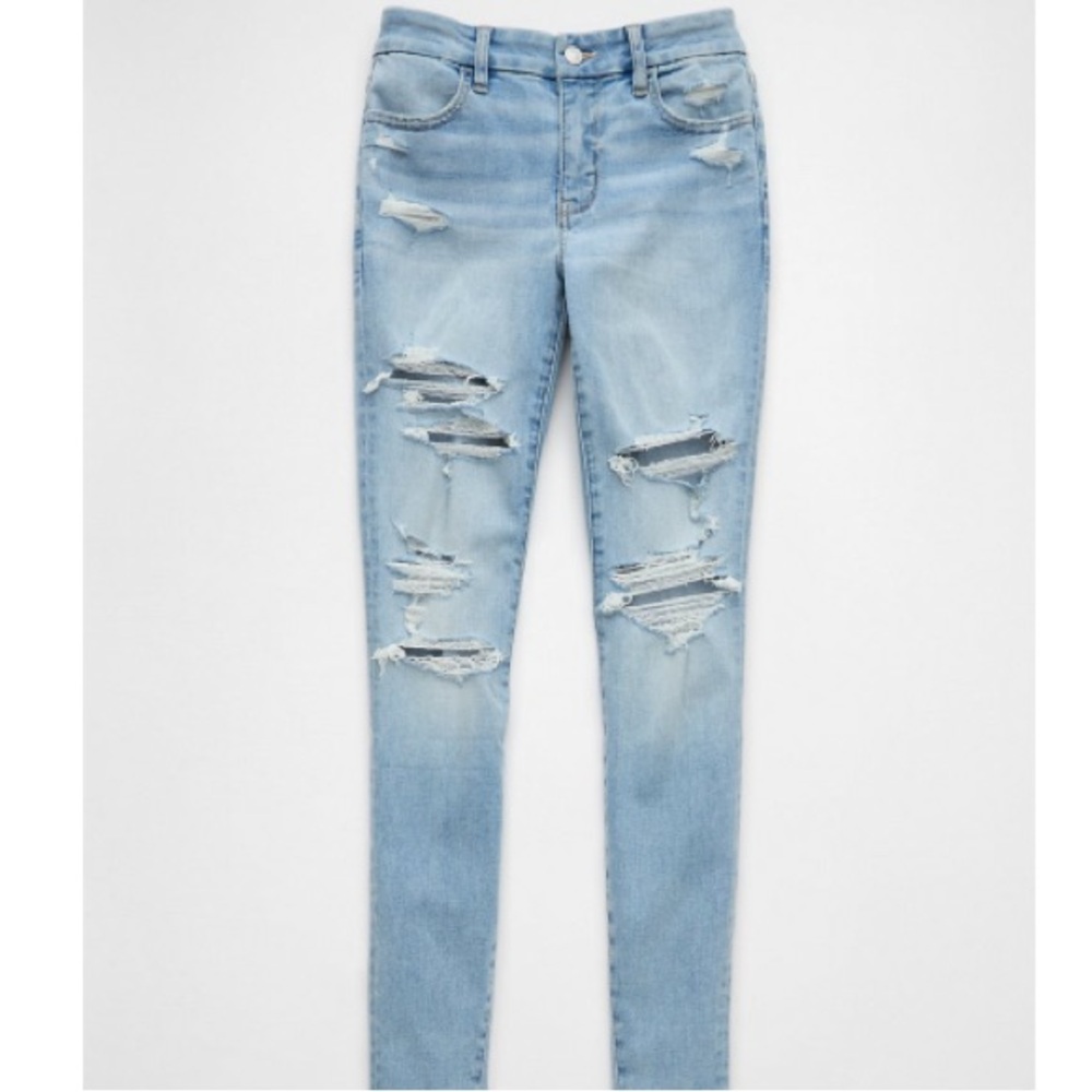 AE NEXT LEVEL CURVY HIGH-WAISTED RIPPED JEGGING